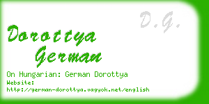 dorottya german business card